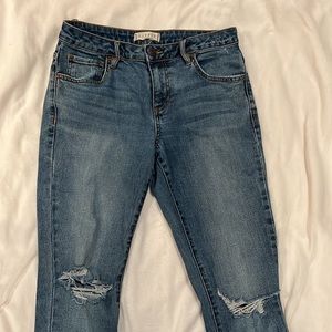 Mid Rise Girlfriend Jeans